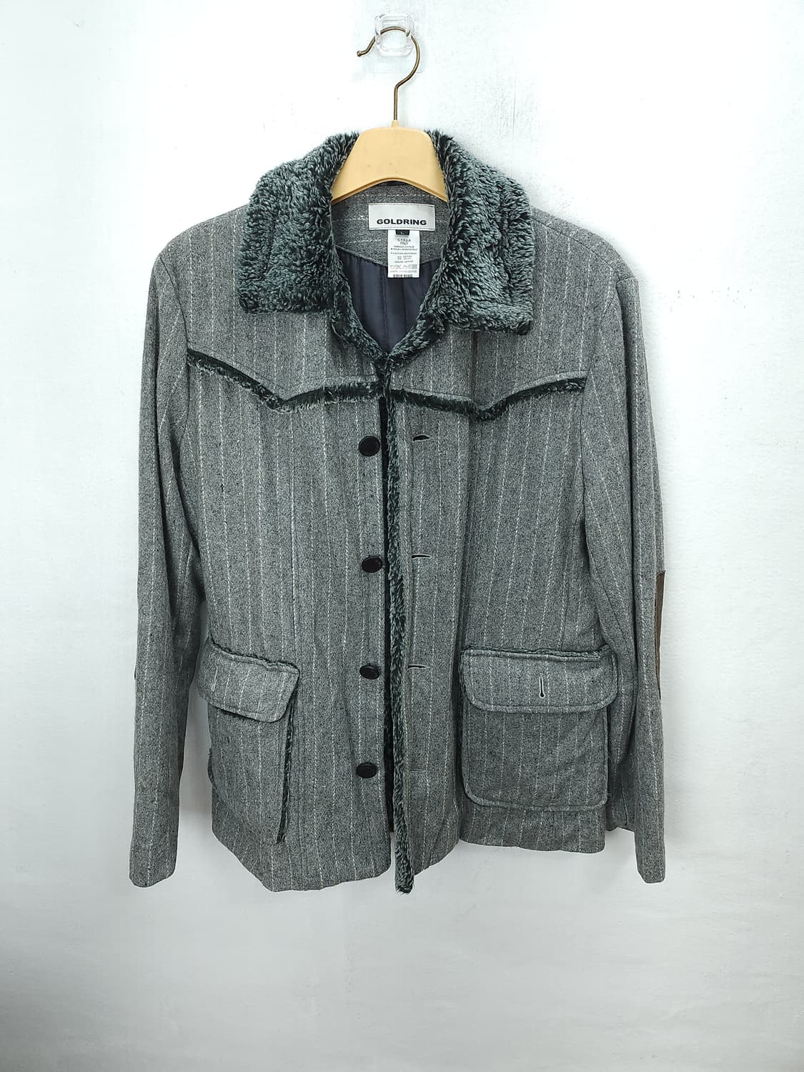 골드링 남성 스트라이프 자켓 100 L 상품이미지3