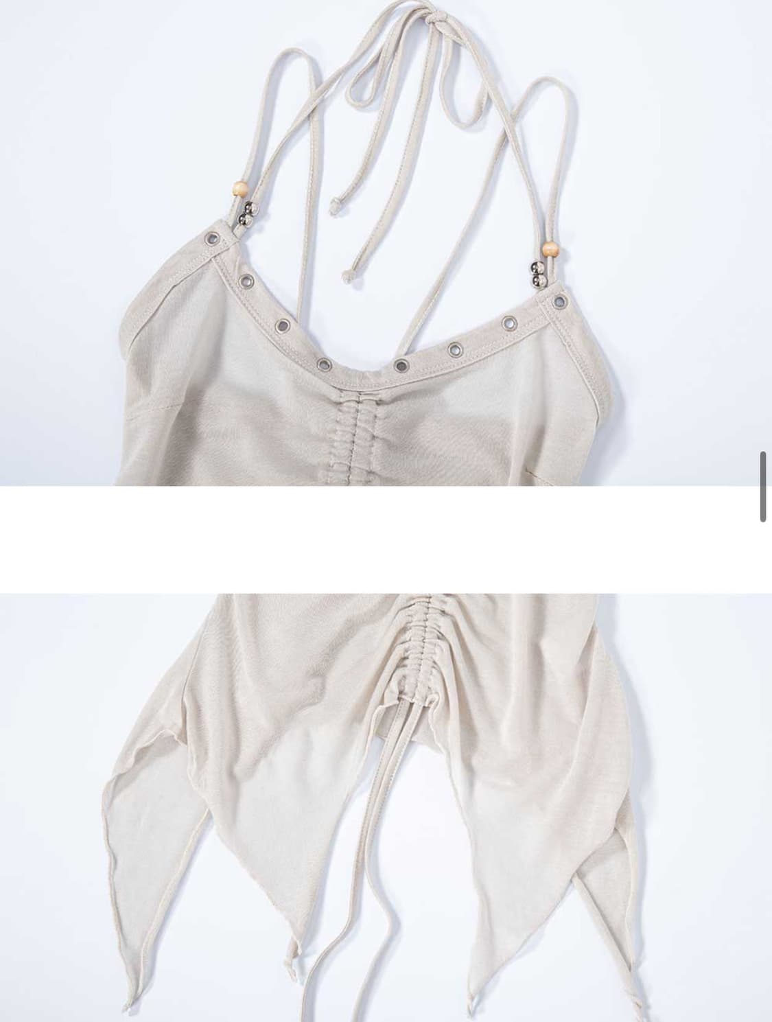 Cleo Cross Halter Sleeveless Top (Skin) 상품이미지3