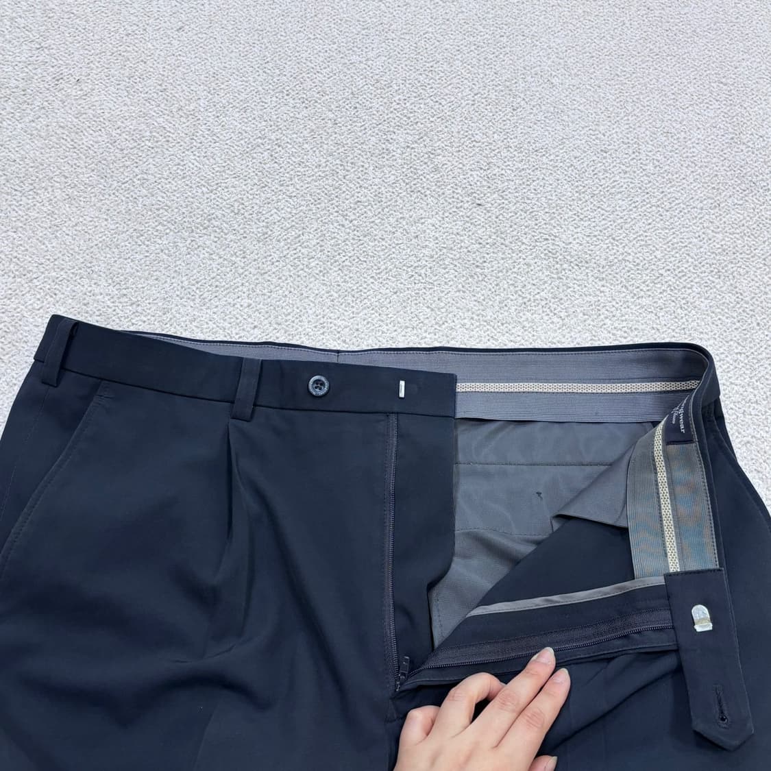 91 먼싱웨어 남성 네이비 와이드 치노 팬츠 0506E 상품이미지5