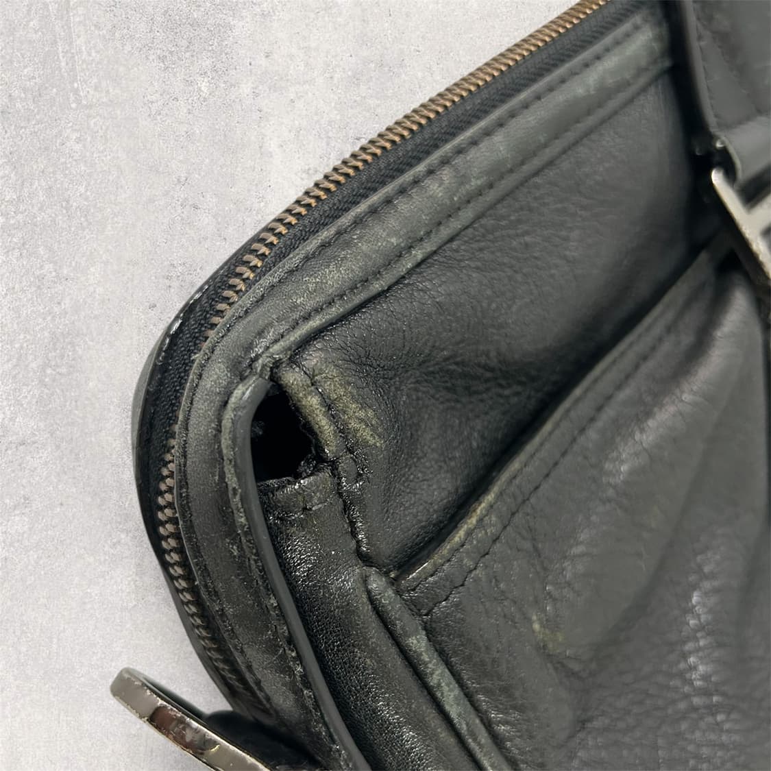 TUMI 투미 블랙 레더 브리프케이스 (B318) 상품이미지7