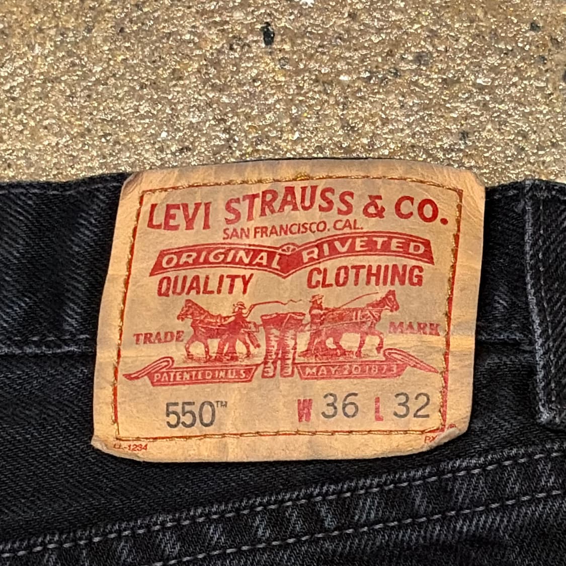 USA 빈티지 리바이스 550 블랙진 청바지 상품이미지9
