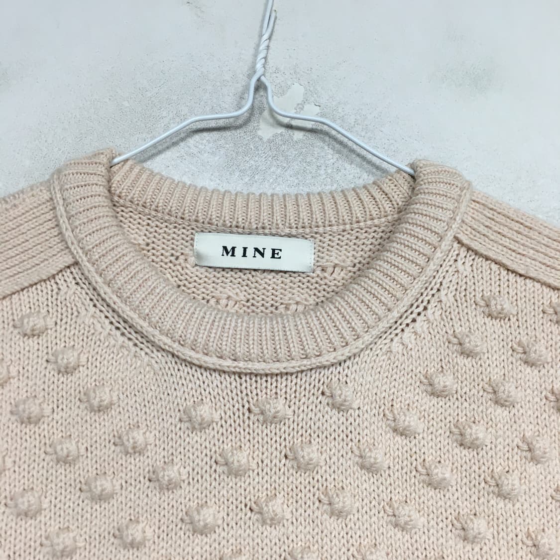 MINE 마인 폼폼 반팔 니트 상품이미지3