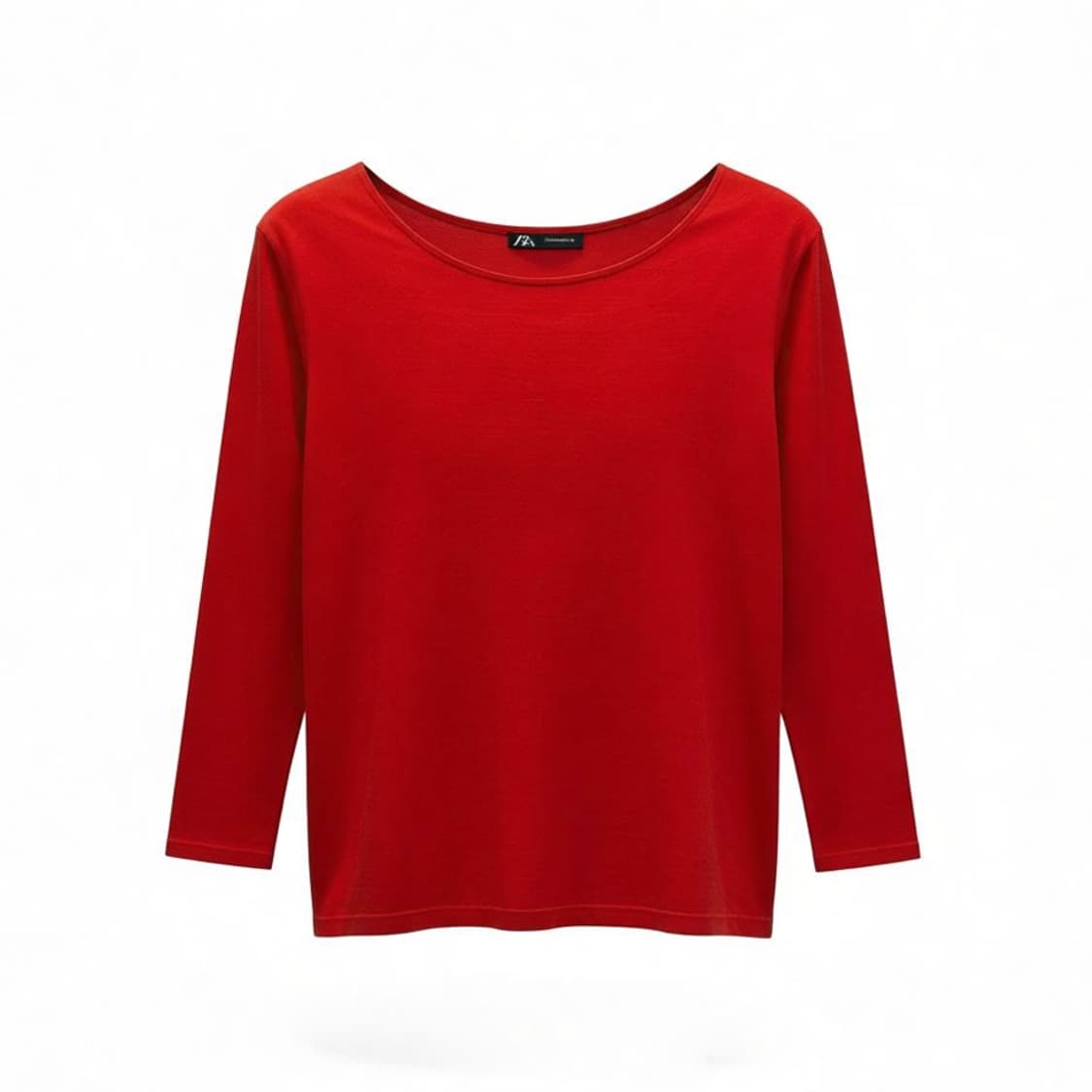 Y's 요지야마모토 미니멀 롱슬리브 티셔츠 세미 롱실루엣 디테일 레드 상품이미지1