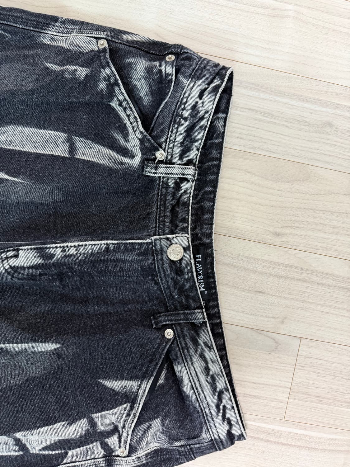 플레이버리즘 타이다이 데님바지 상품이미지3