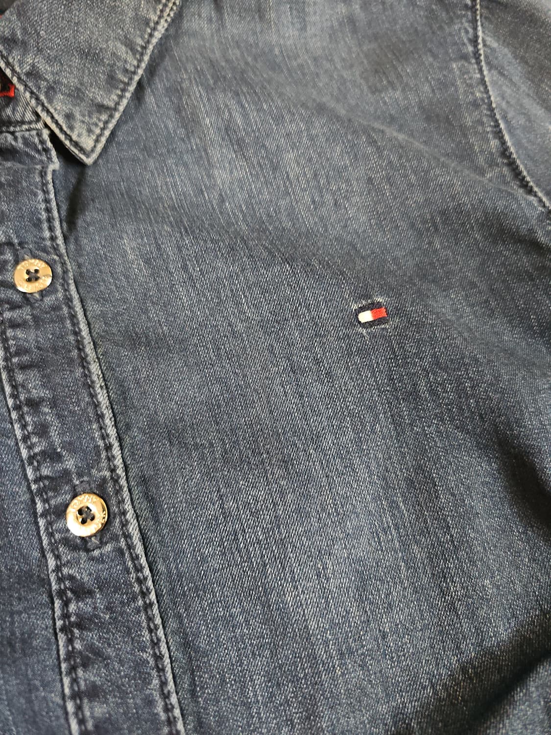[95] 타미힐피거 국내 수입 정품 여성 빈티지 데님 셔츠 긴팔 남방 상품이미지3