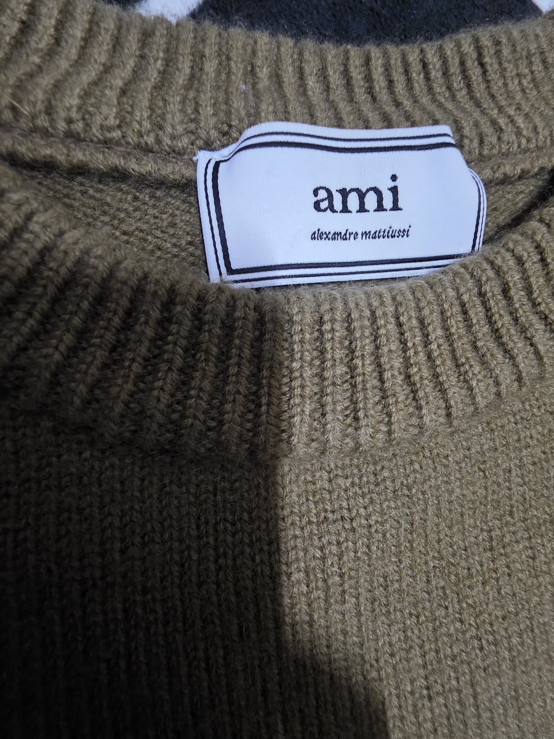 아미 인타르시아 빅로고 니트 상품이미지3