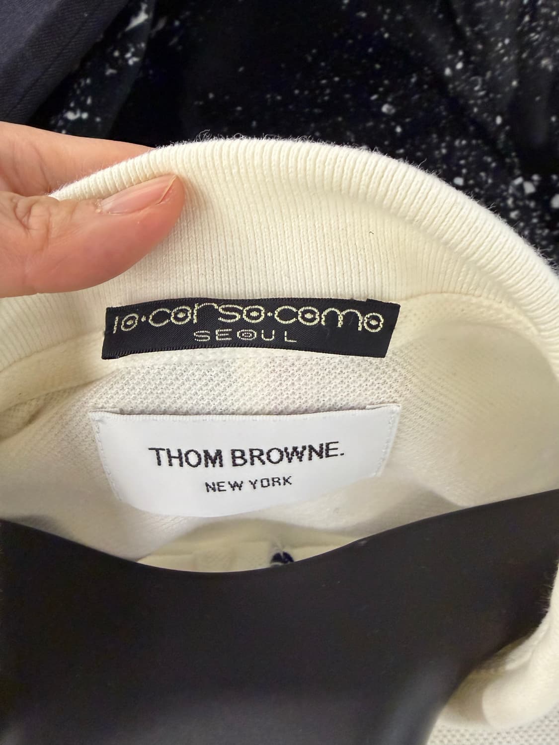 Thom Browne long-sleeve polo shirt  0 상품이미지6