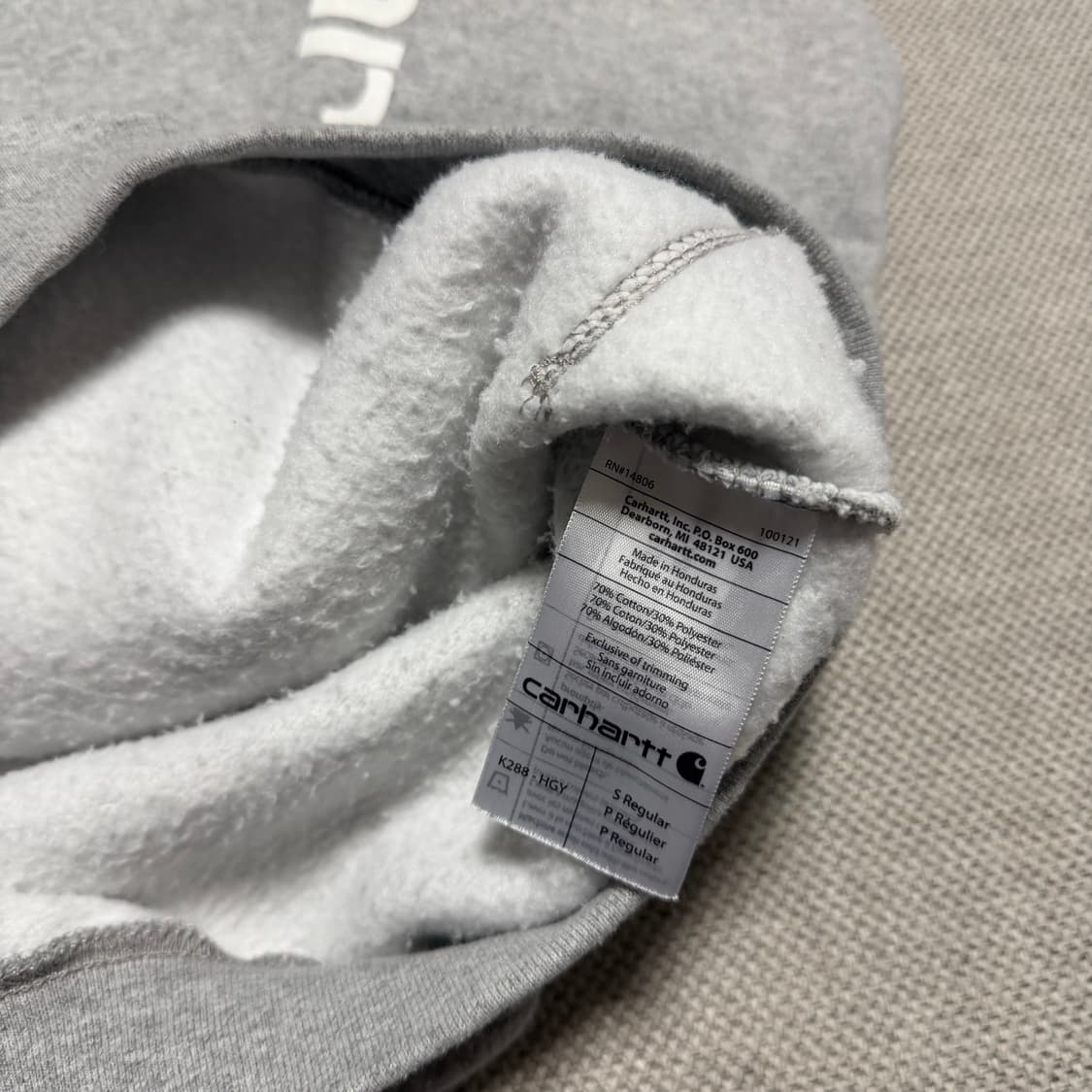 칼하트 오리지널 핏 후드티 상품이미지3