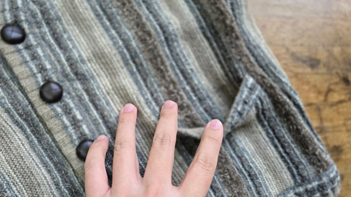 이태리 알파카 빈티지 베스트 조끼 여성 OS 상품이미지2