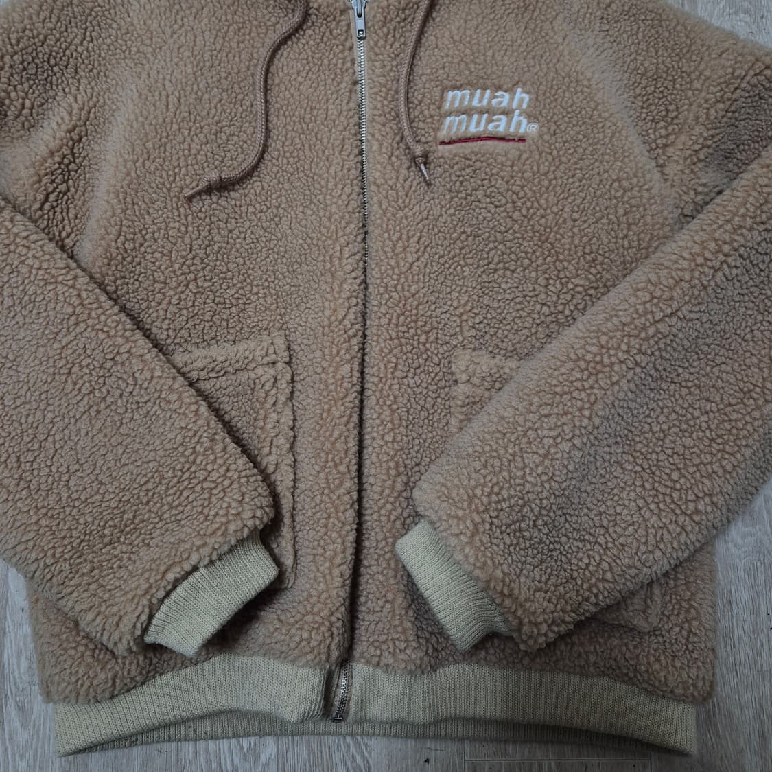 무아무아 양털 뽀글이 후드 후리스 자켓 F(FREE) 상품이미지3