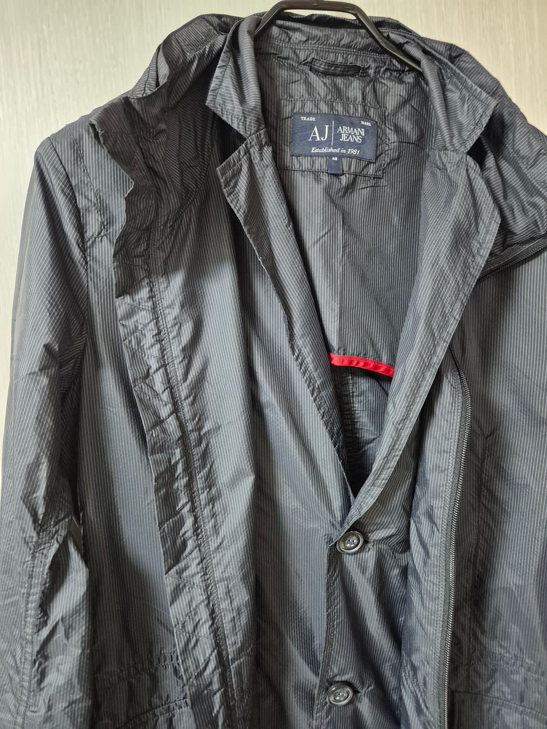 (정품) 알마니 아르마니 진 경량자켓 경량집업 바람막이 48 상품이미지8
