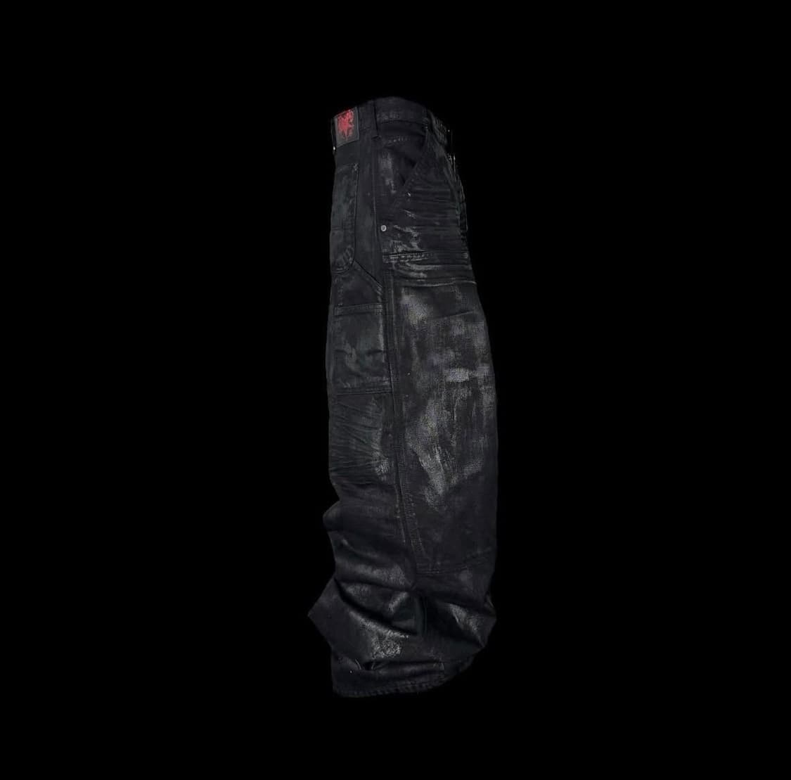 에모스탠스 클럽 블러 코팅 배기 팬츠 상품이미지2