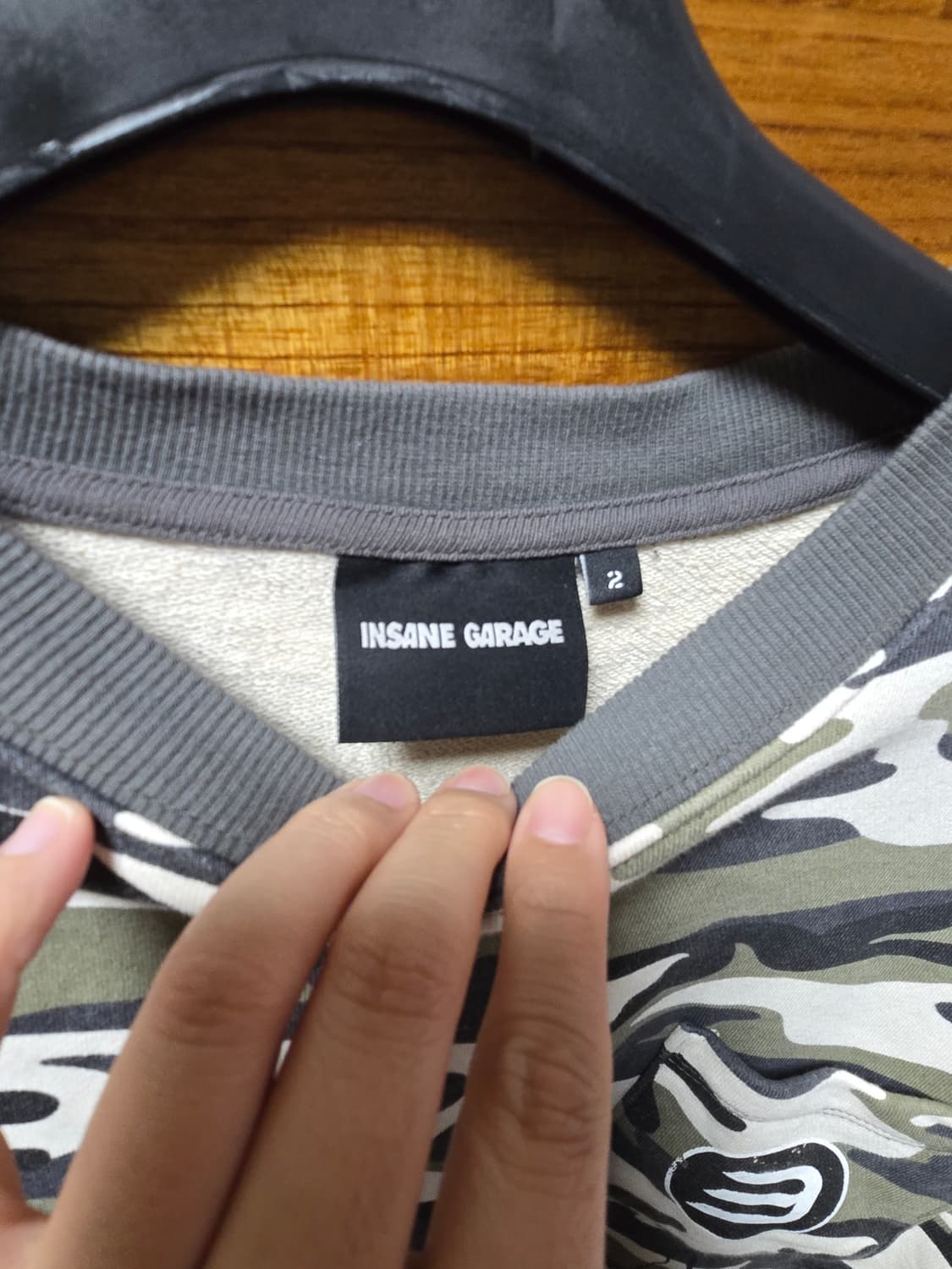[2사이즈 ] 인세인개러지 카모 레이어드 긴팔티 상품이미지3