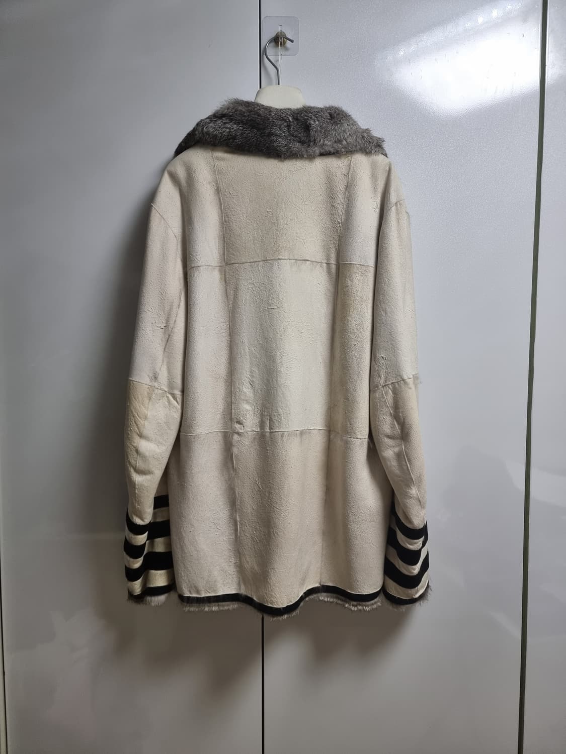 안드레아 폼필리오 스웨이드 가죽 시어링 무스탕 상품이미지8