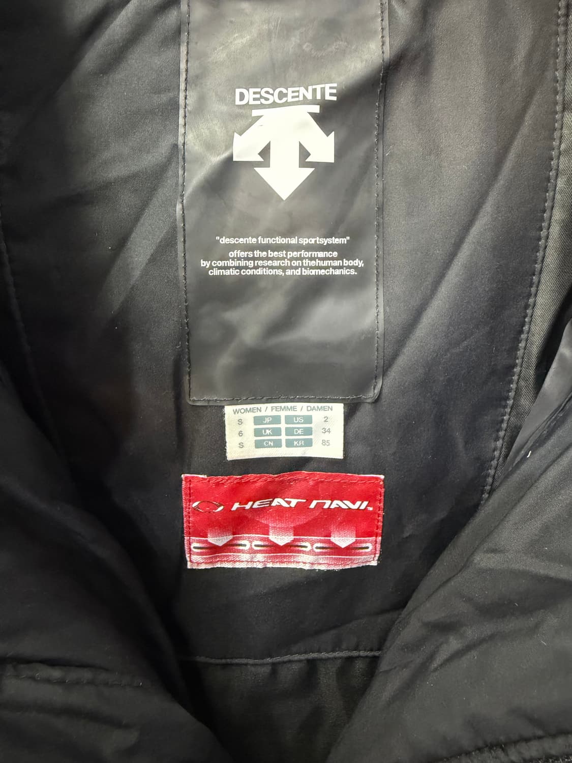 정품) 데상트 여성 롱패딩 S 상품이미지7