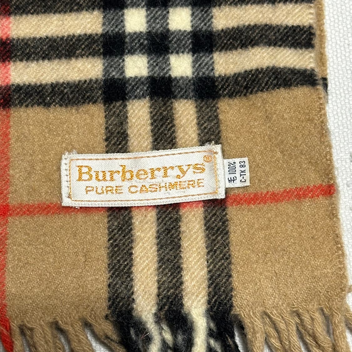 OS 버버리 노바체크 캐시미어 머플러 상품이미지3