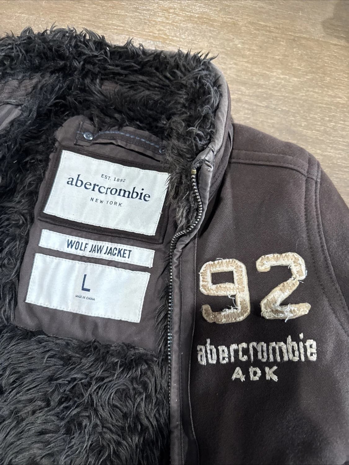 아베크롬비 앤 피치 울프죠 퍼 후드 집업 자켓 상품이미지2