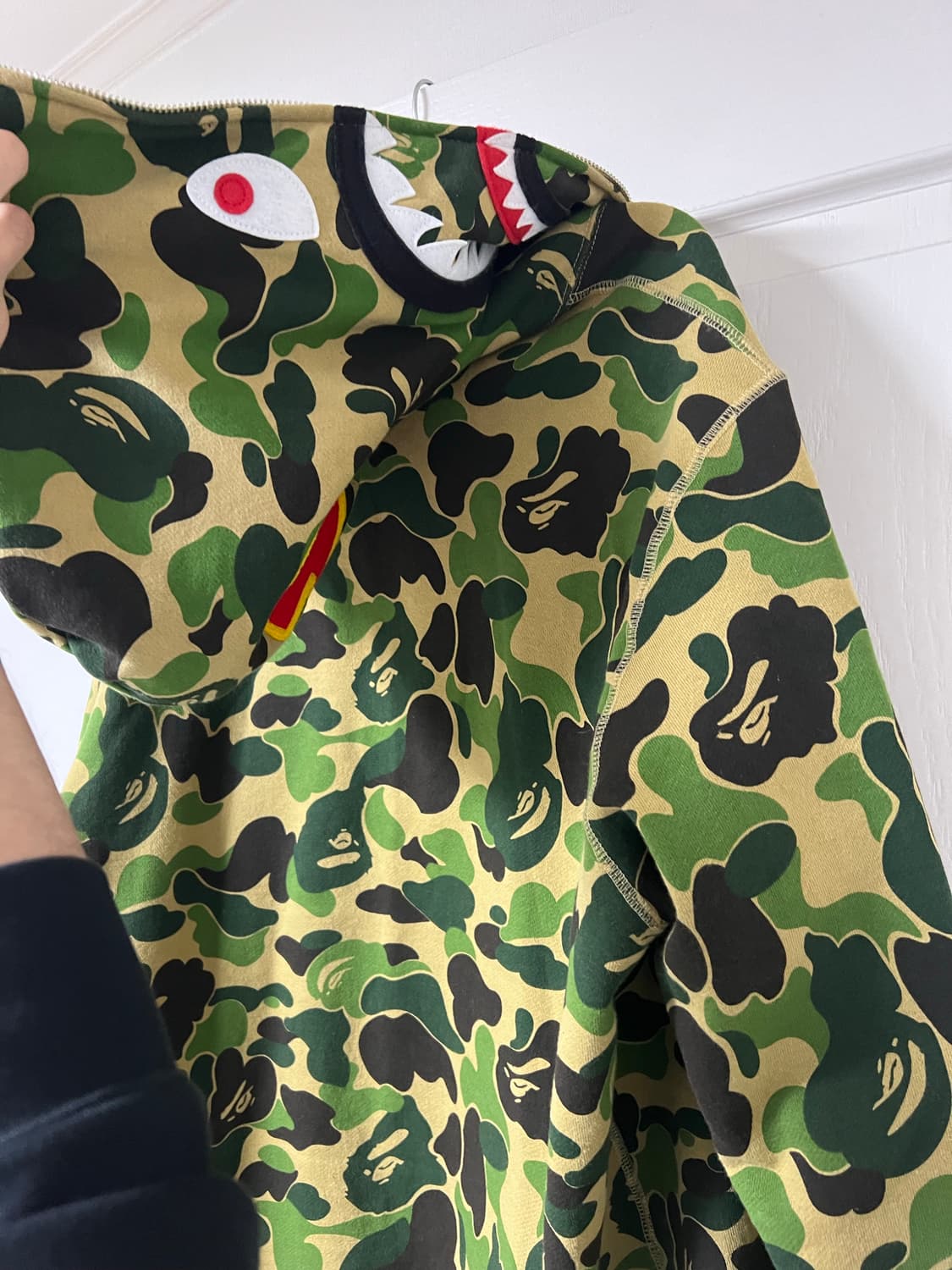 베이프 녹계 xl 실착 3회 상품이미지3