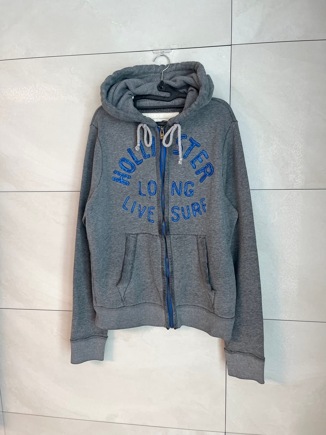 홀리스터 스펠로고 후드집업 그레이 [XL] 상품이미지3