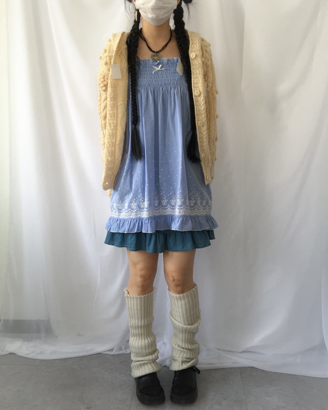 Printing pattern point sleeveless onepie 상품이미지6