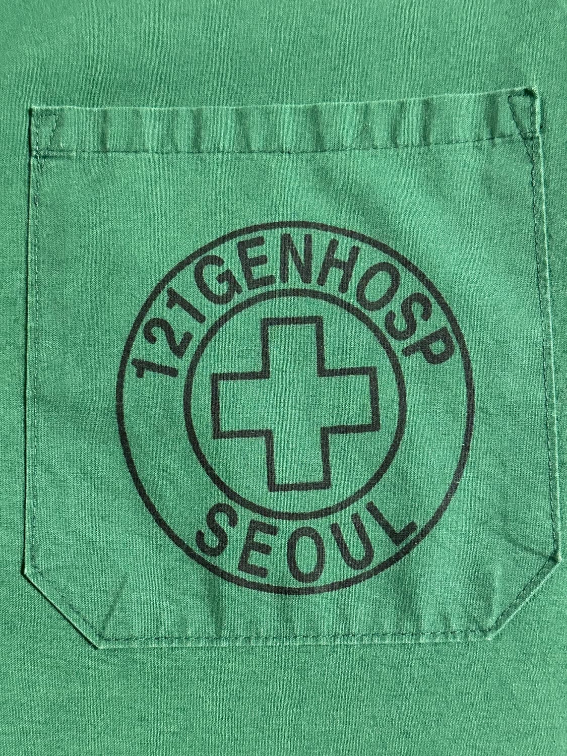 미국 미군 수술복 간호사 군의관 브이넥 반팔 티셔츠 (L)  상품이미지5