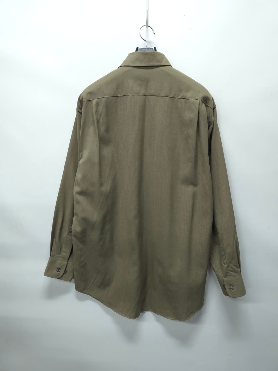 닥스런던 워셔블 울100% 자수 로고 셔츠 베이지 상품이미지8