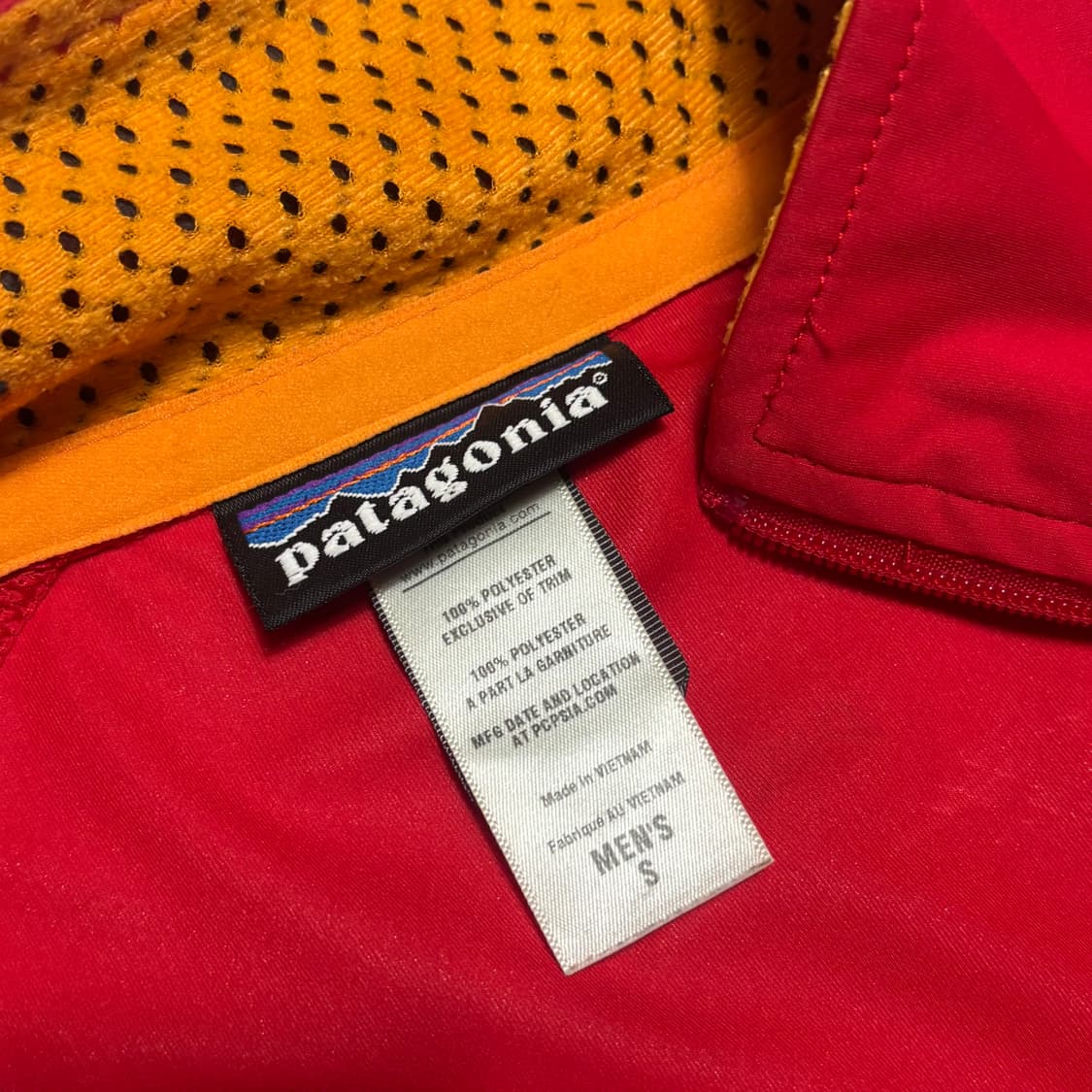 S 파타고니아 맨즈 레드 윈드 쉴드 자켓 상품이미지4