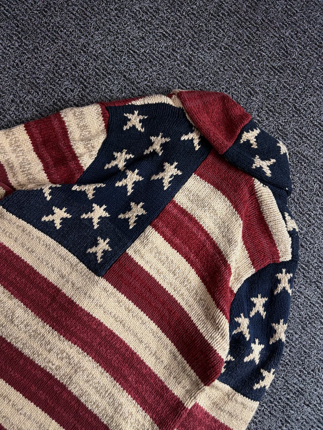 폴로 랄프로렌 데님 엔 서플라이 성조기 숄카라 니트 가디건 3775 상품이미지5