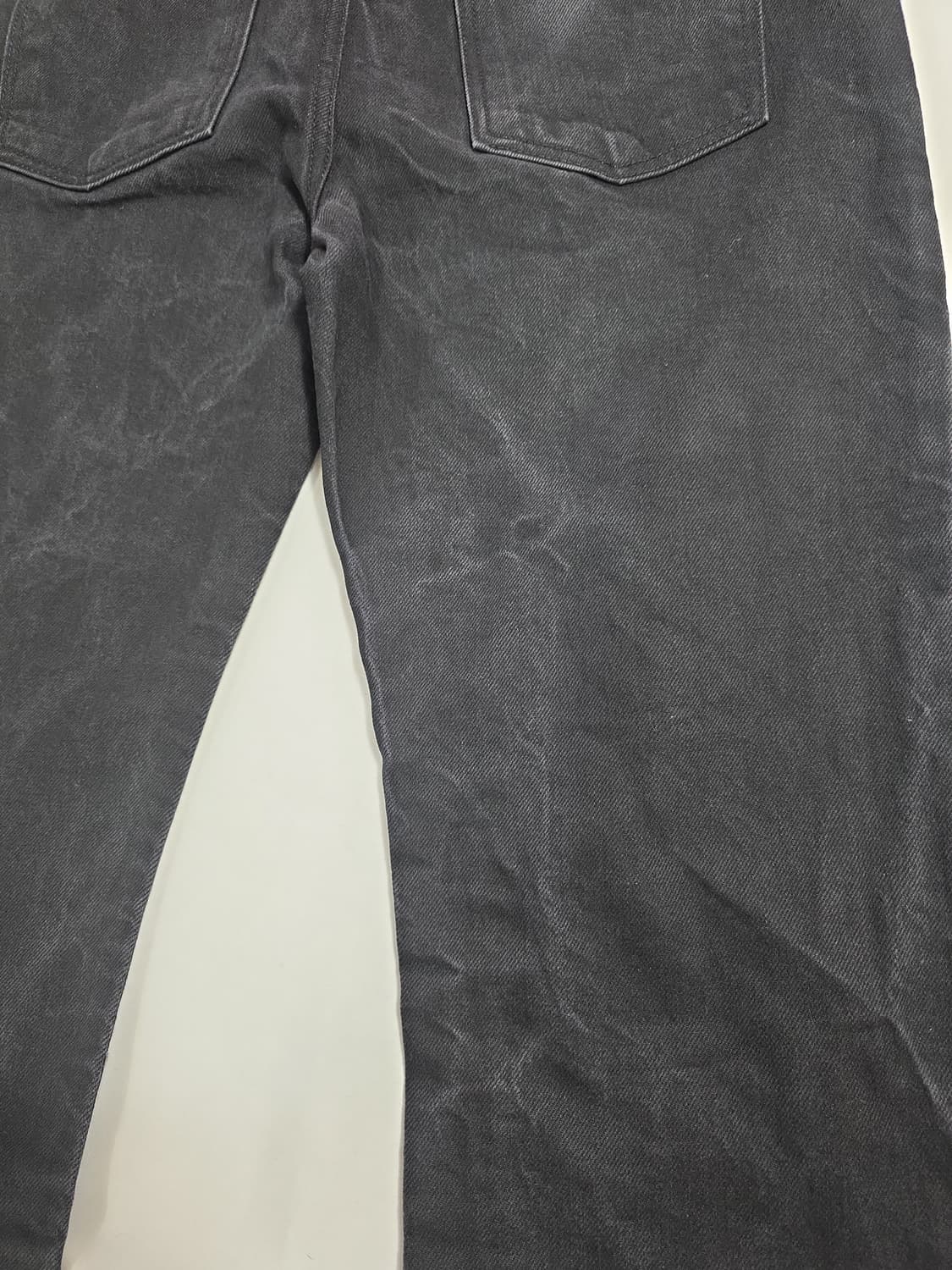 1125 LMOOD 빈티지 블랙 팬츠 48  매트 워싱 데님  데일리 상품이미지10