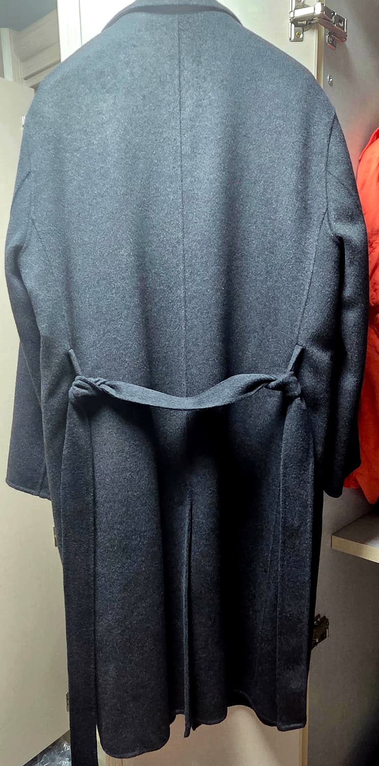 무탠다드 캐시미어 로브 코트 차콜 L 상품이미지5