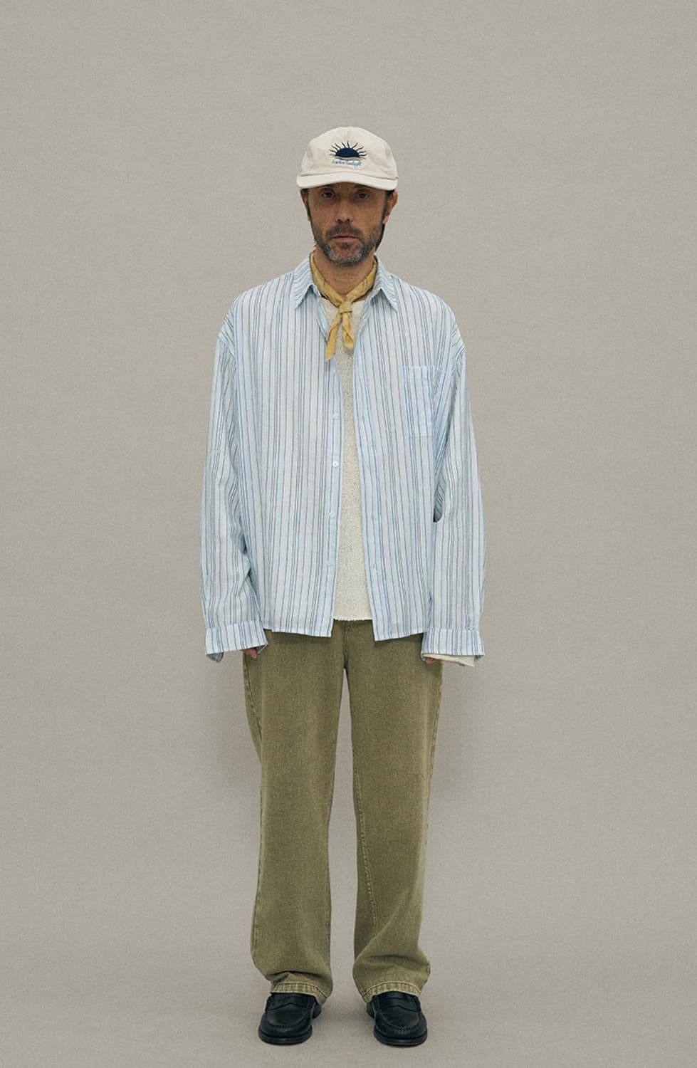 파르티멘토 멀티 스트라이프 셔츠 스카이 상품이미지2