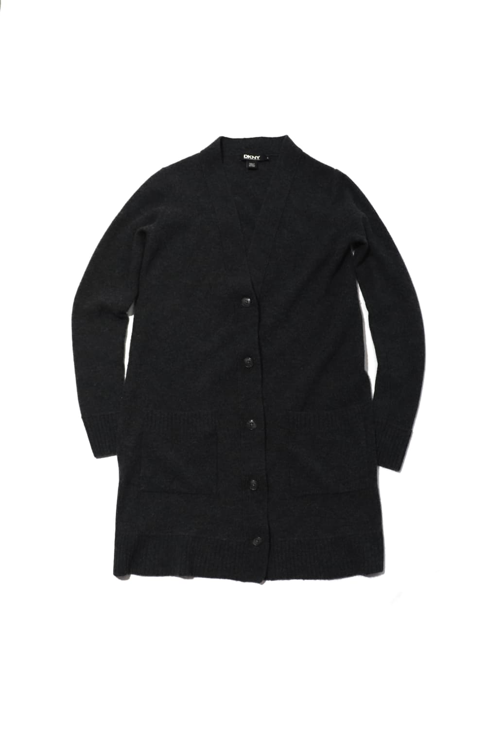 DKNY 차콜 캐시미어 롱 가디건 women S 상품이미지1