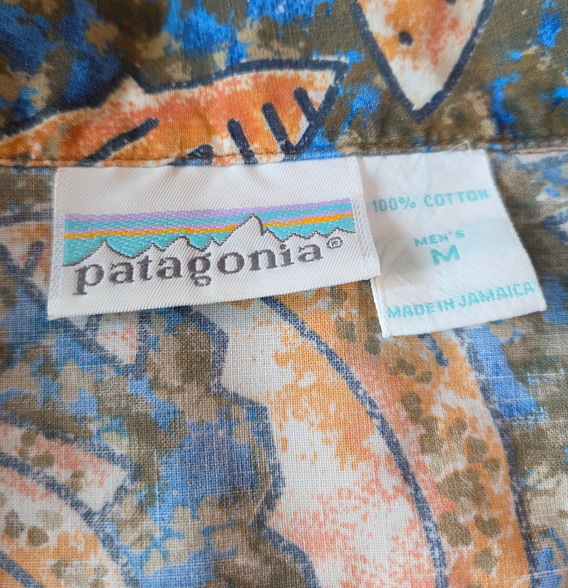 (M)90's 파타고니아 알로하 셔츠 Jamaica 하와이안 파타로하 상품이미지4