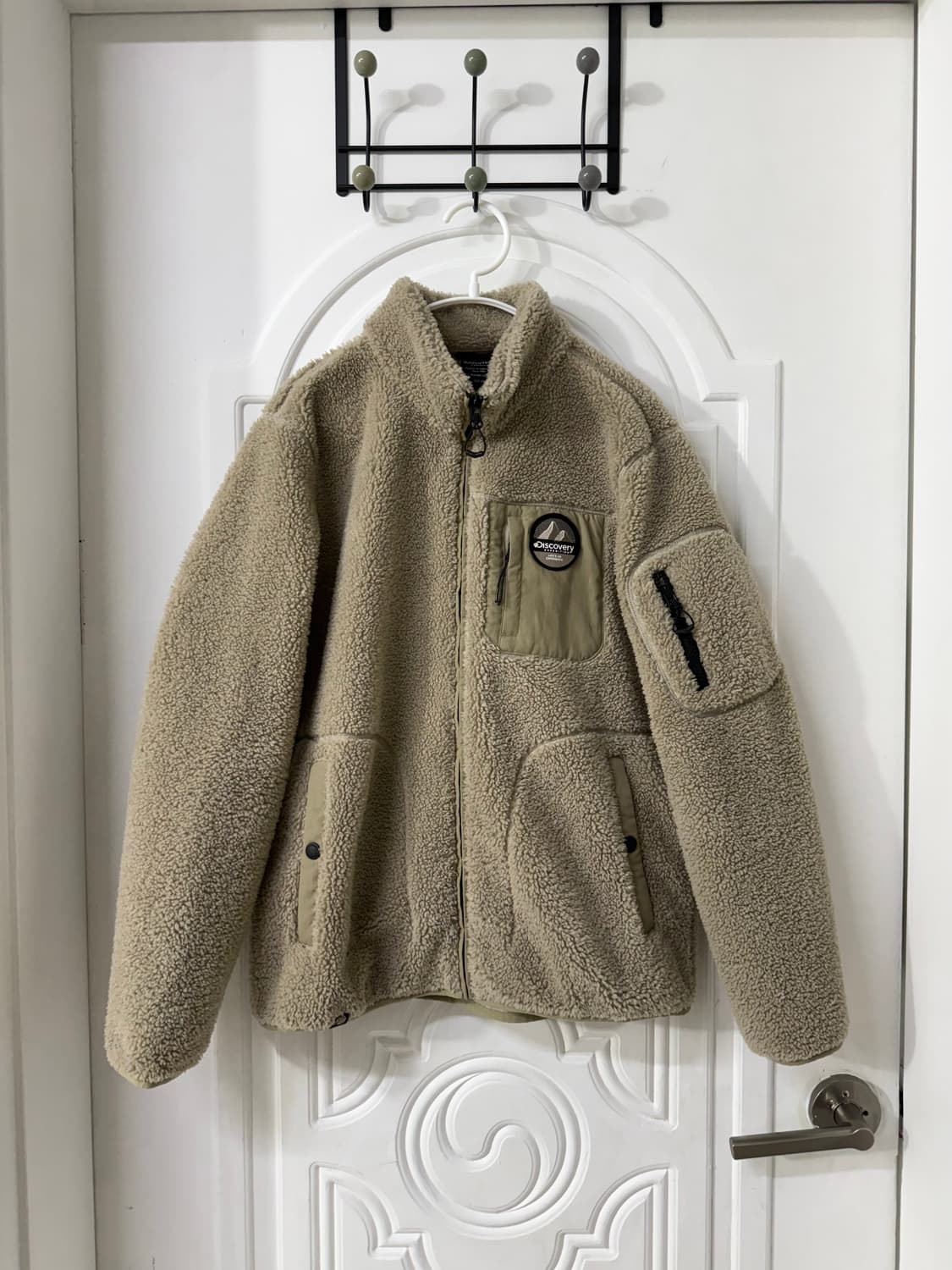 90사이즈 여성 디스커버리 뽀글이 후리스 집업 상품이미지1