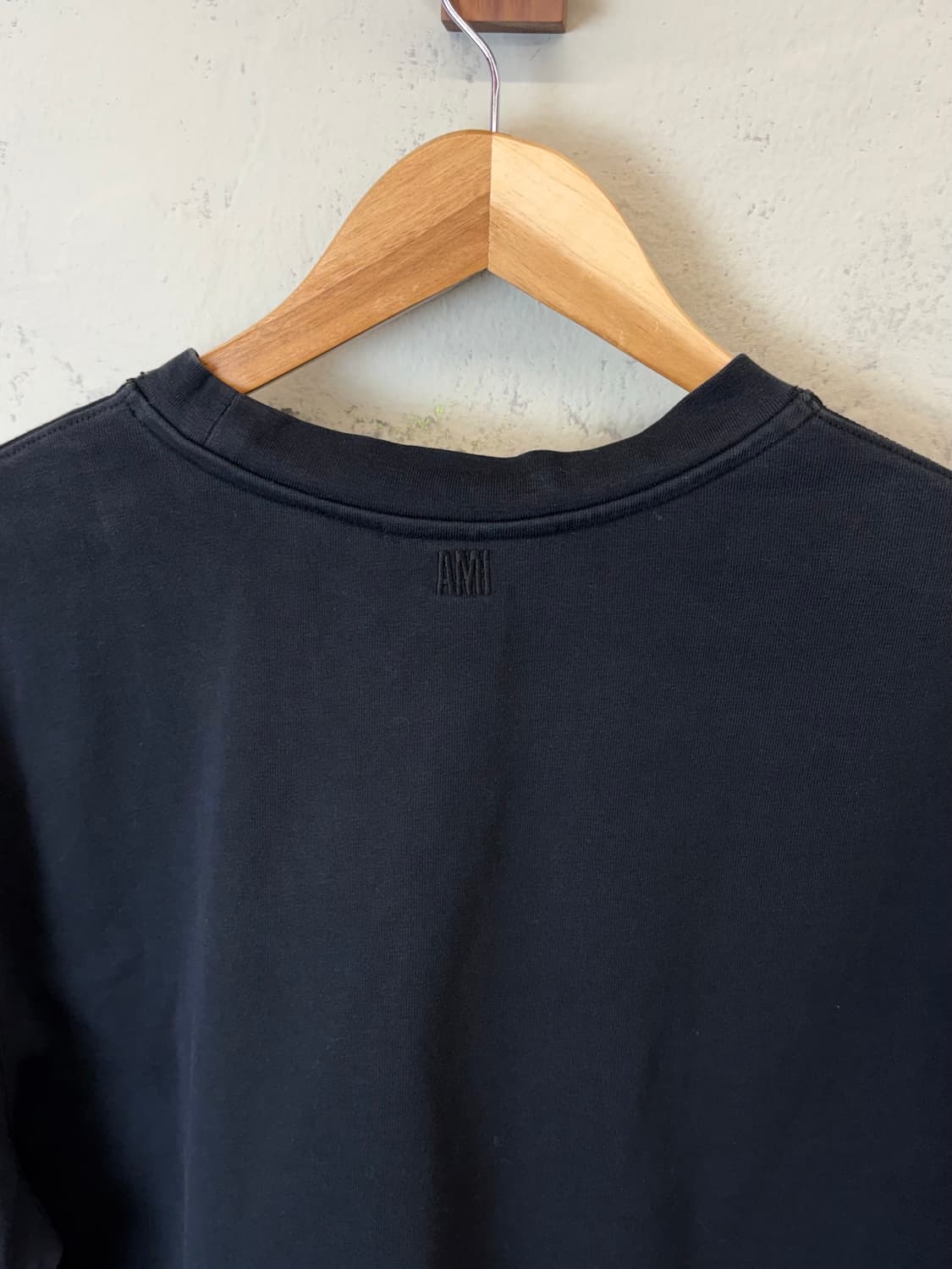 AMI 아미 빅하트 반팔 블랙 상품이미지4