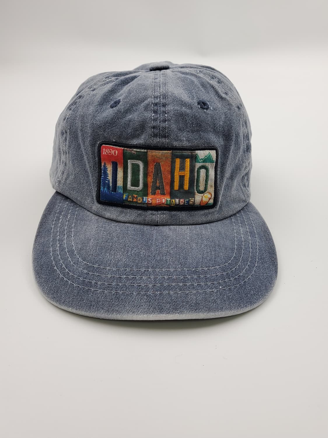 빈티지 idaho 로고 데님 워싱 볼캡 모자 상품이미지1