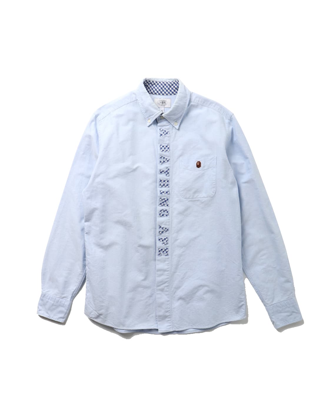 A BATHING APE Placket Patch Oxford Shirt 상품이미지1