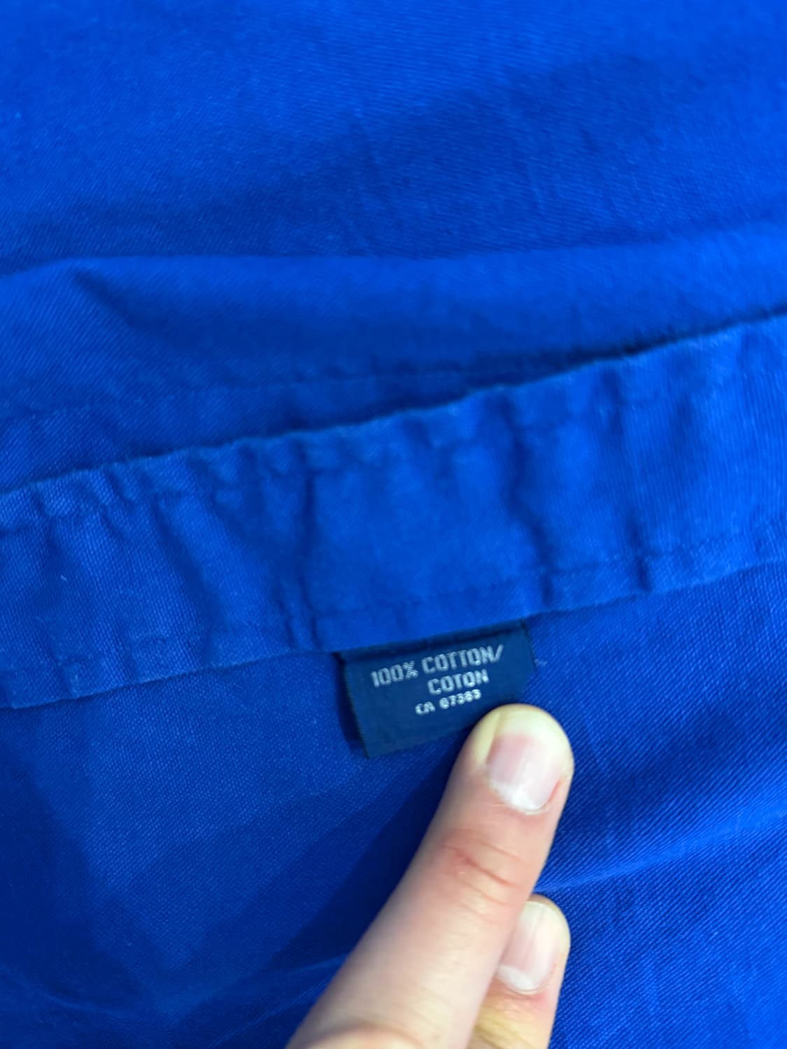 폴로 랄프로렌 로얄블루 XL 긴팔 셔츠 (made in canada) 상품이미지5