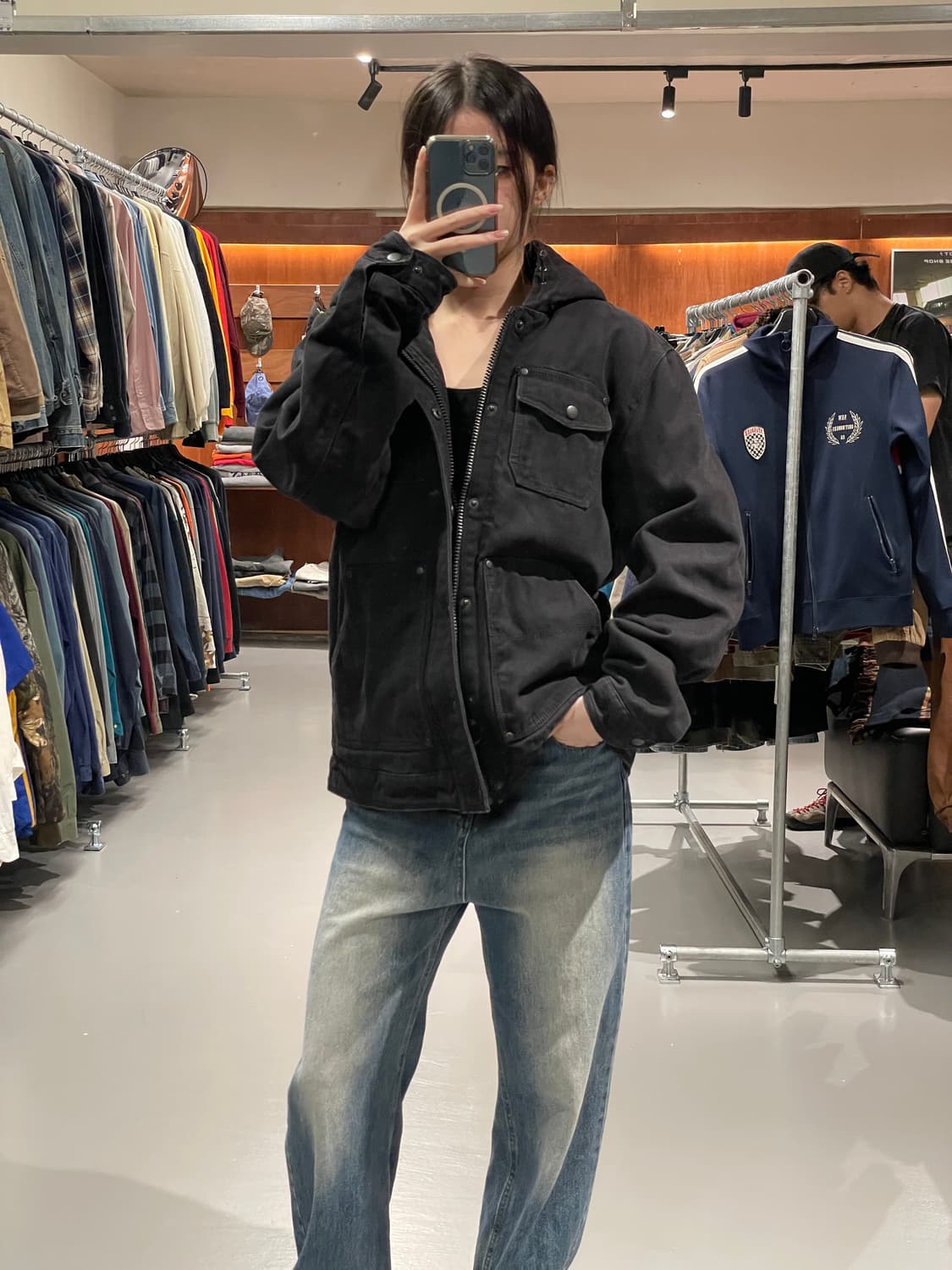 빈티지 후드 워크 자켓 상품이미지3