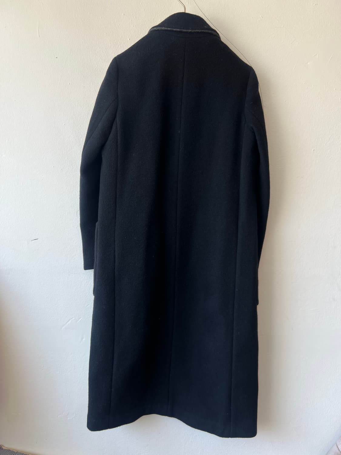 보브 VOV 여성 블랙 오픈더블코트 울코트 상품이미지3