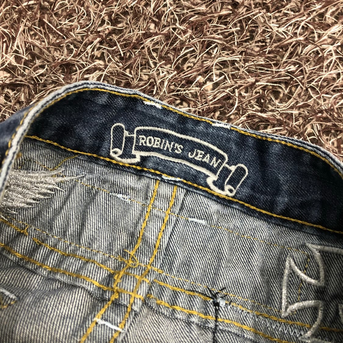 로빈스진 Y2k 와이드 데님 팬츠 상품이미지6