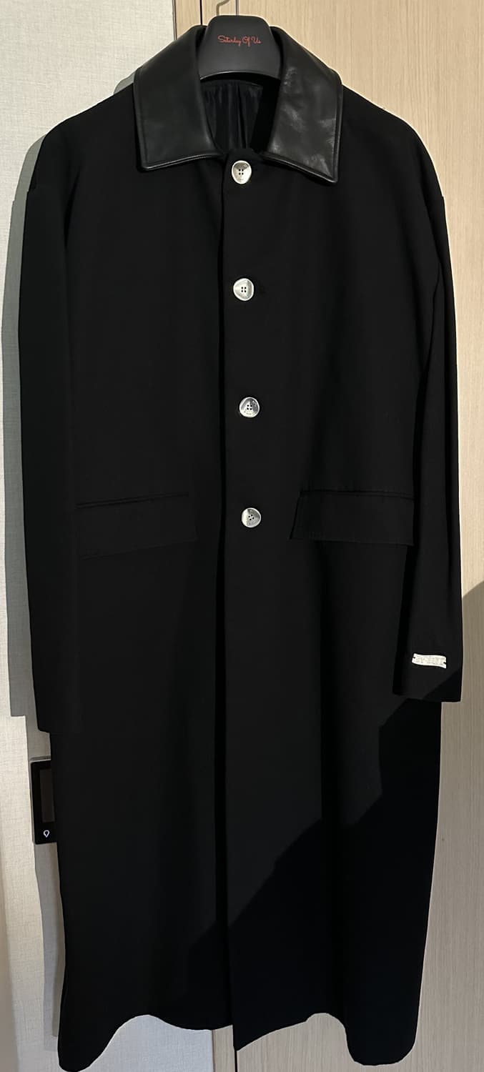 STU-Leather Collar Mac Coat '레더 맥코트' (L) 상품이미지2