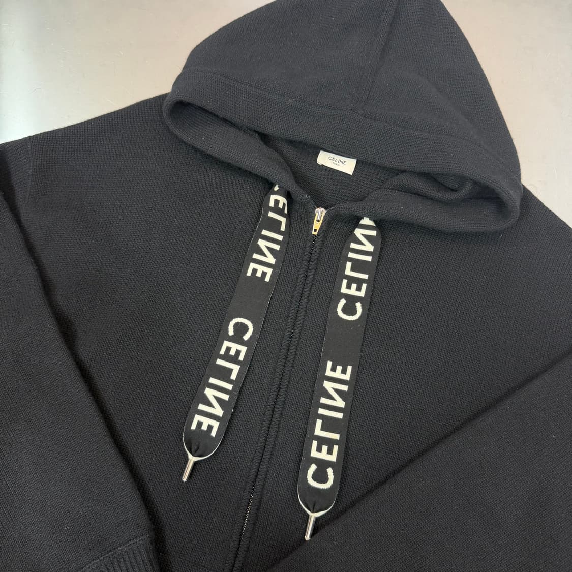 [리오브] 셀린느 오버 스트링 캐시미어 울 후드집업 상품이미지3