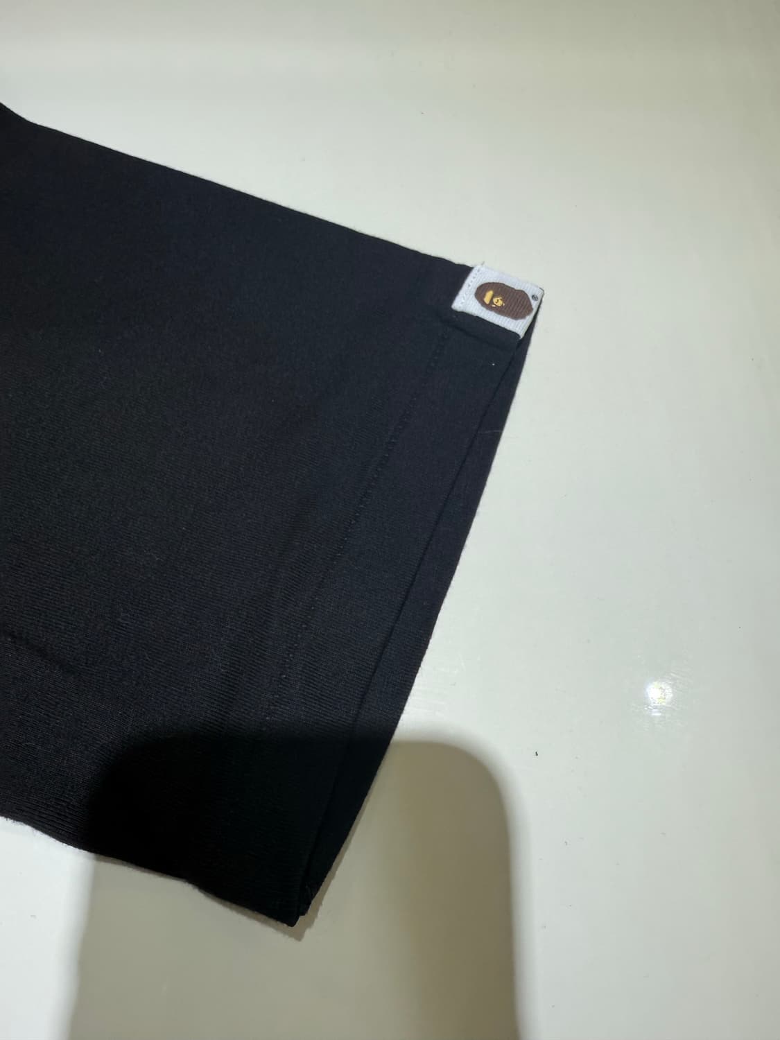 베이프 기본 컬리지 반팔티 블랙 상품이미지3