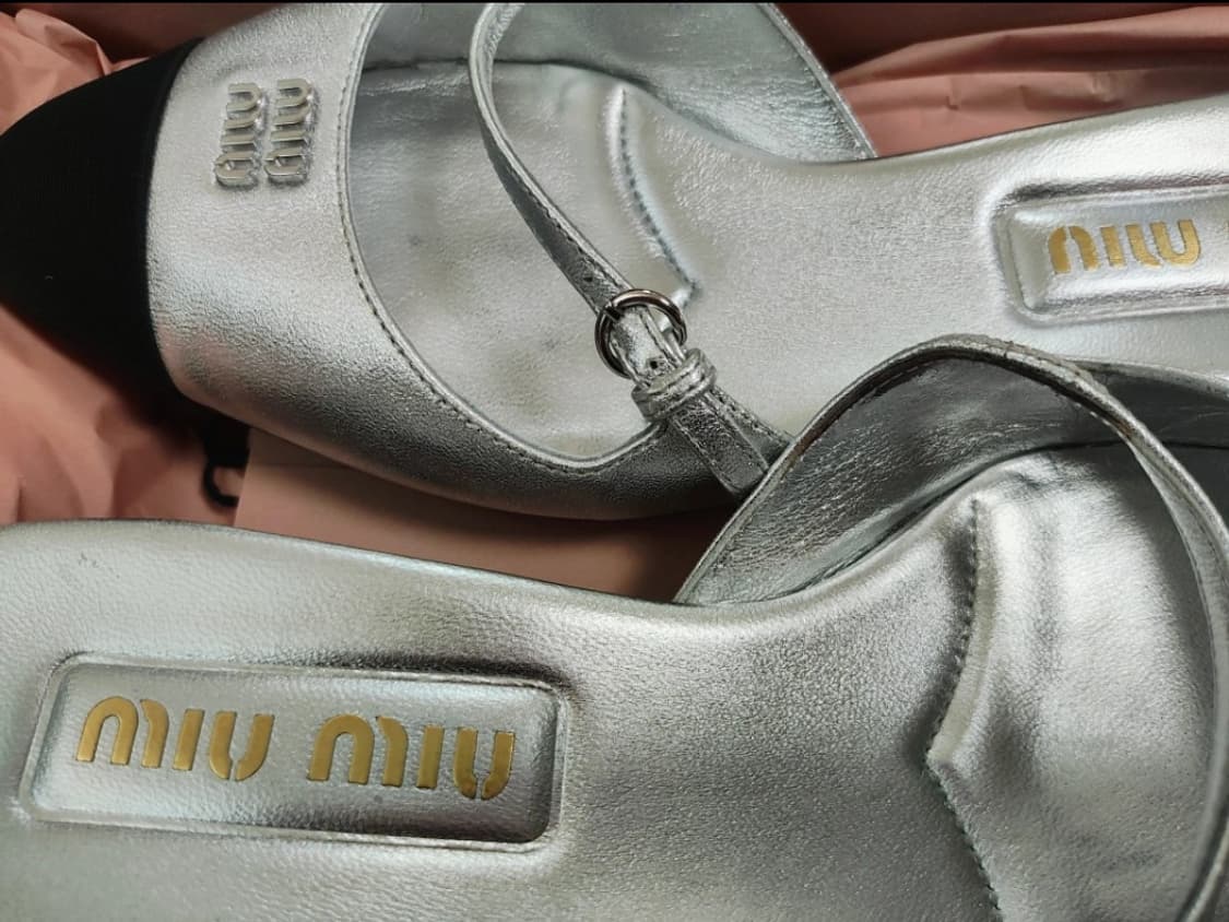 미우미우 51077E 슬링백 샌들, 37.5 사이즈 상품이미지4