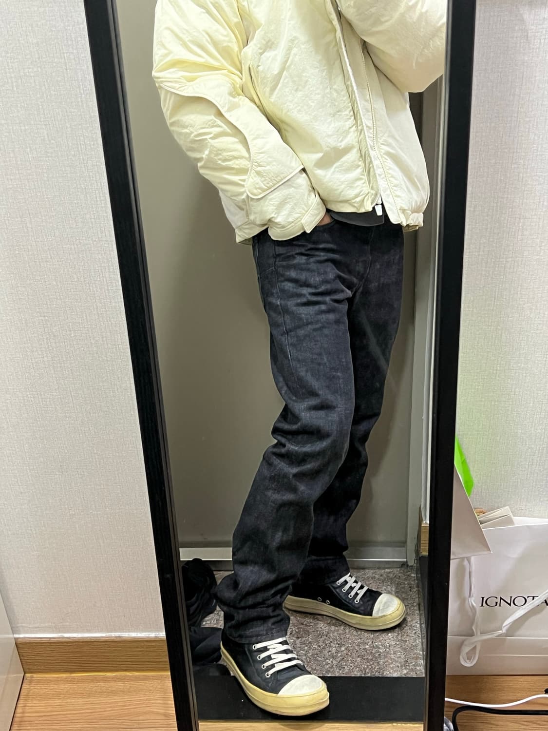 디올옴므 블랙 데님팬츠 상품이미지6