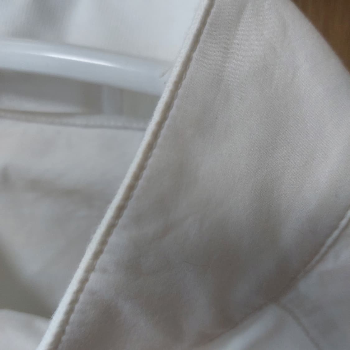 유니클로 코튼 숏 블루종 자켓 화이트 상품이미지4