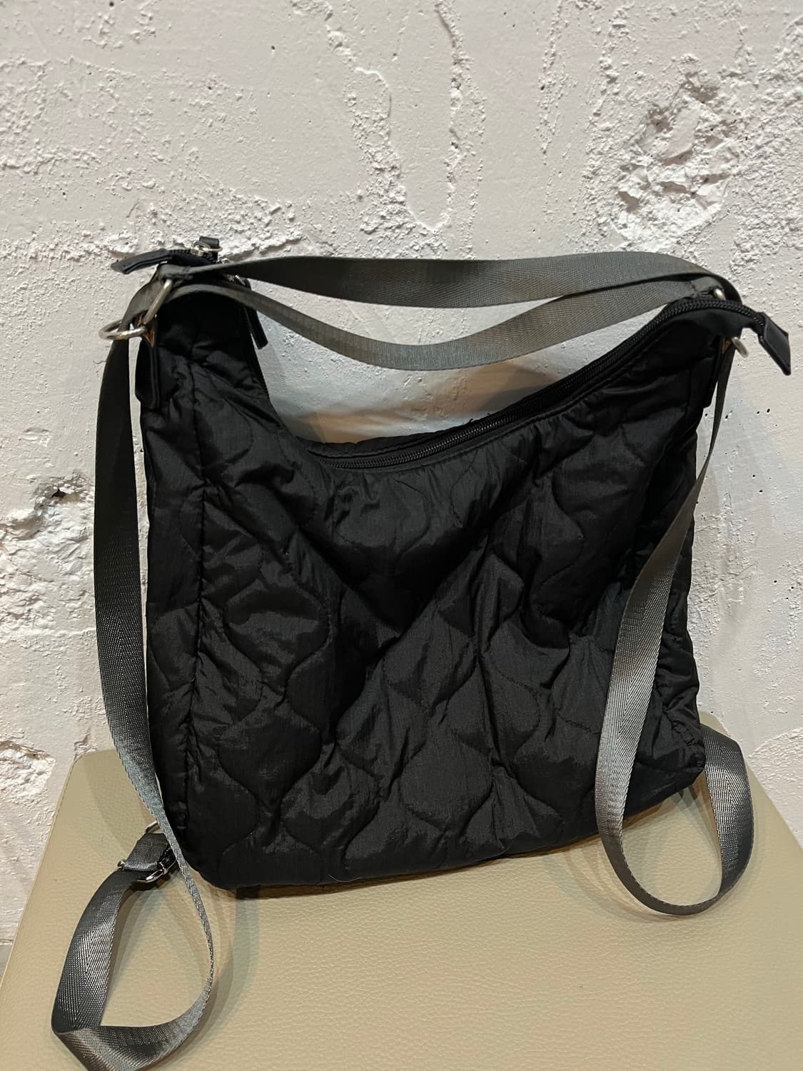 일본빈티지 퀼팅 숄더 백팩 상품이미지3