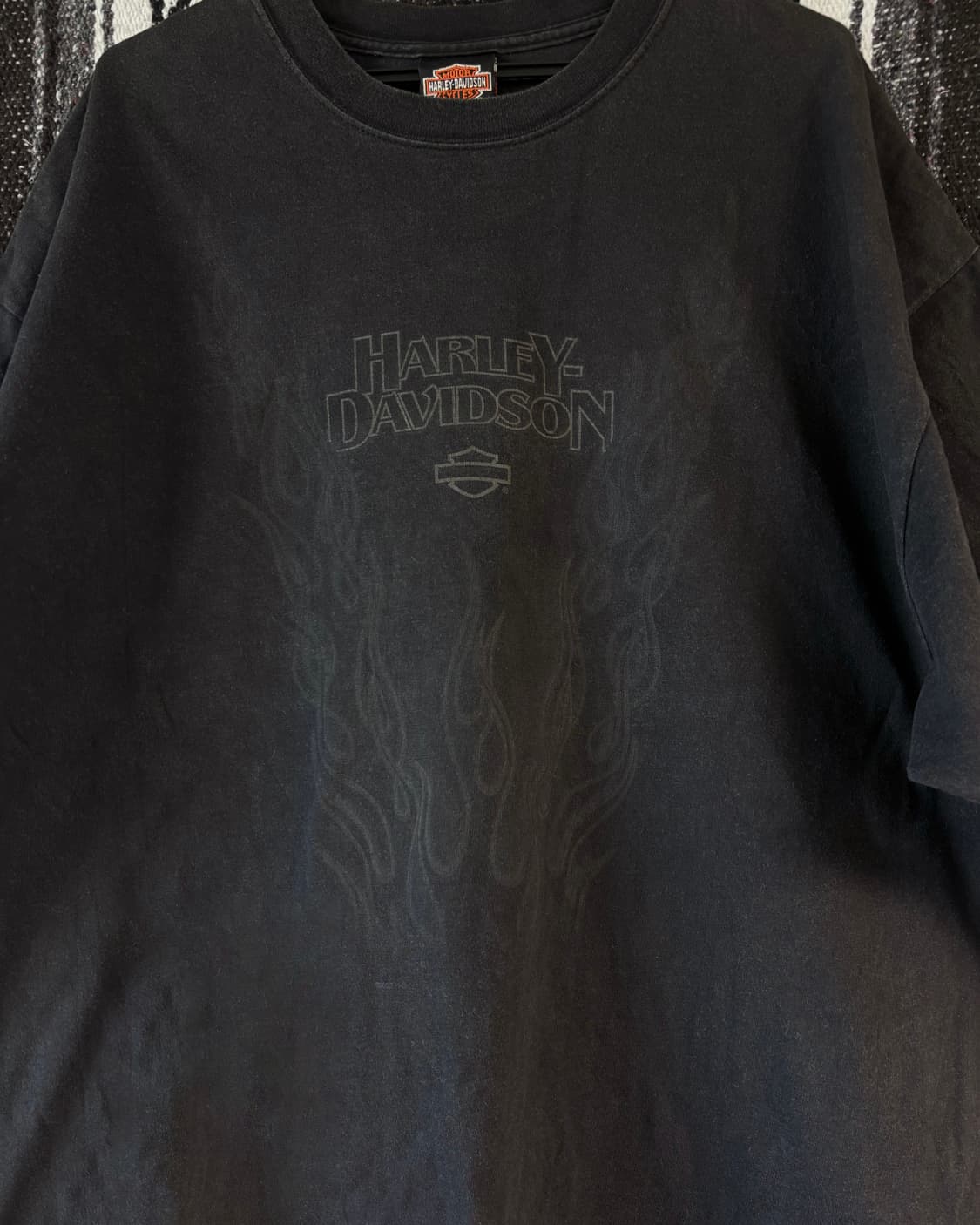 00‘s 할리 데이비슨 V-flame 반팔 티셔츠 상품이미지3