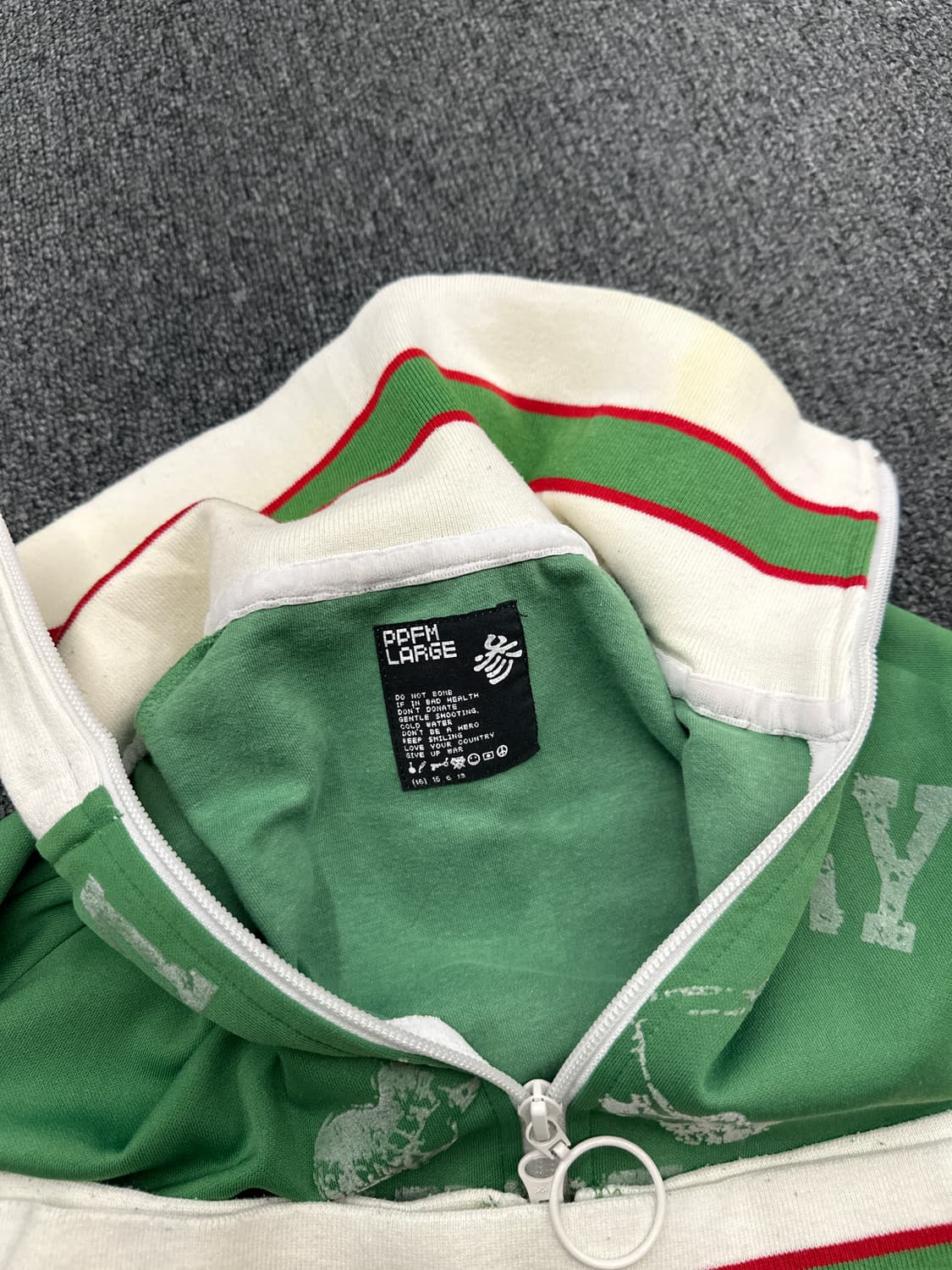 PPFM 빈티지 y2k 져지 집업 상품이미지6